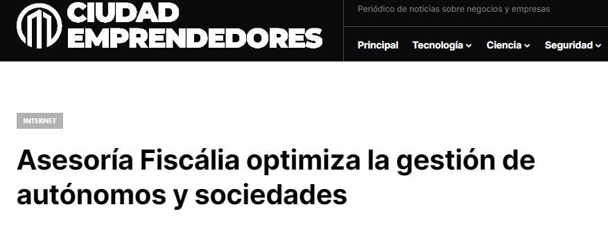 Publicación sobre Asesoría Fiscália en medios