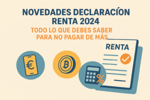 Infografía en español con novedades clave de la Declaración de la Renta 2024: Bizum, criptomonedas y deducciones